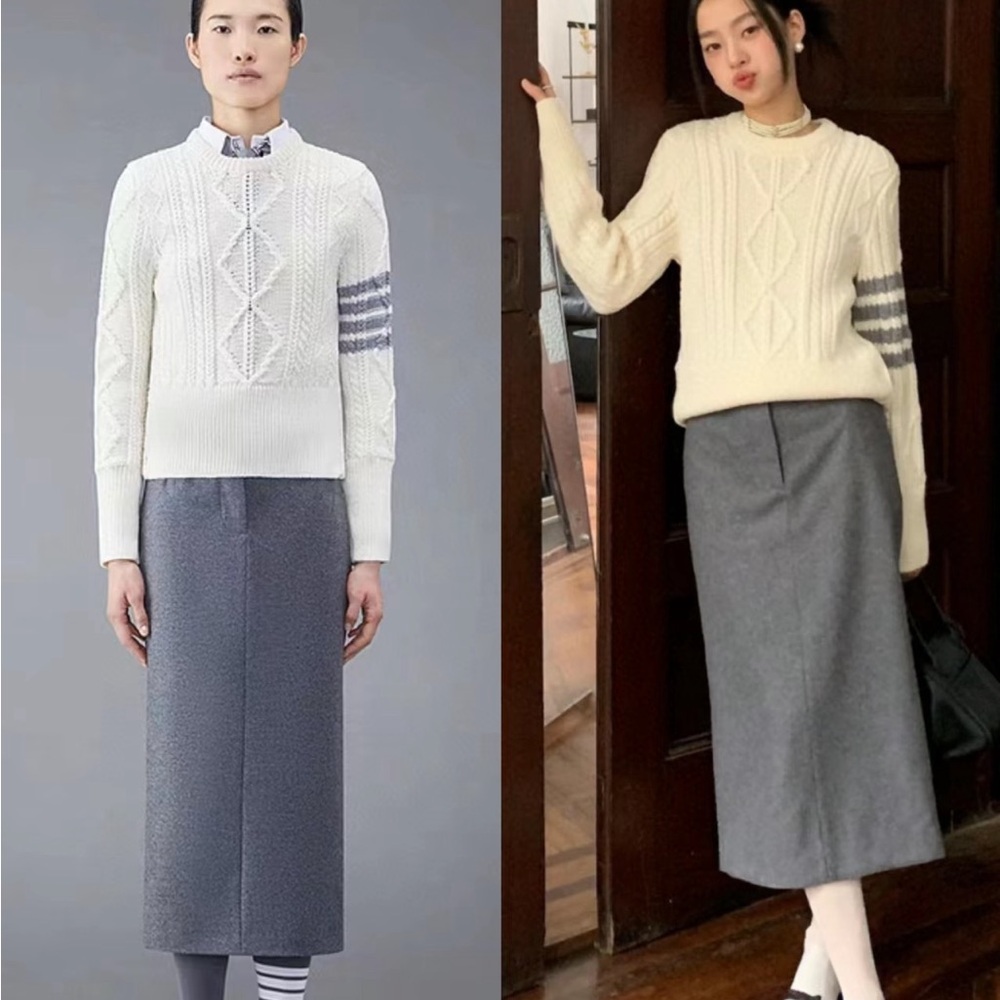 Thom Browne wool pencil skirt - brand new